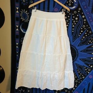 Long White Skirt